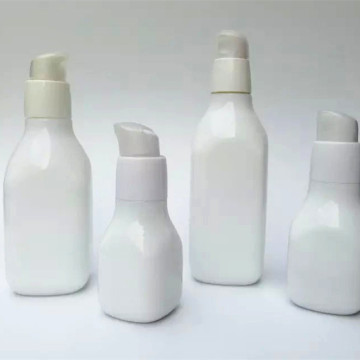 cosmetic opal white glass bottle