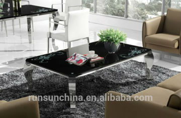 SJ-119 top quality 15mm tempered glass coffee table aquarium