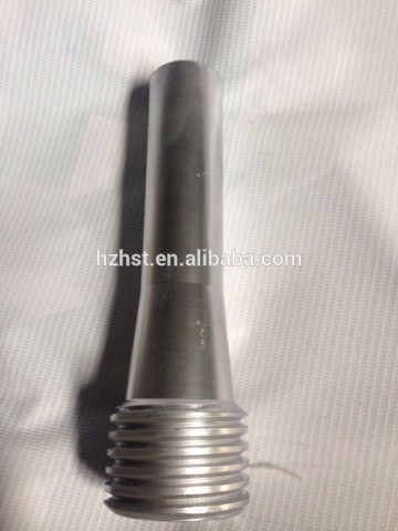 Coarse thread/fine thread venturi abrasive blast nozzle boron carbide nozzle