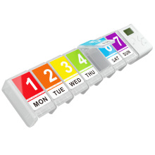 Pill Dispenser Timer: Weekly Pill Reminder Box
