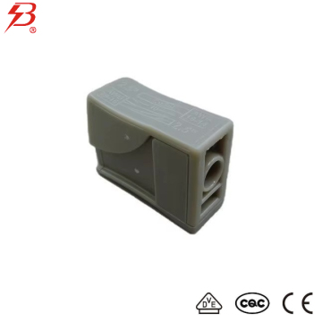 Secure push-wire connector with release button