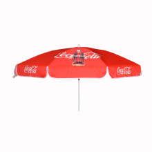 Custom Beach Umbrella with Advertisement Design for Promotion