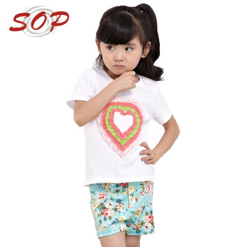 White korean kids fashion t shirt children summer clothes girls plain t shirts