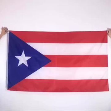 different types national country flying Puerto Rico flag