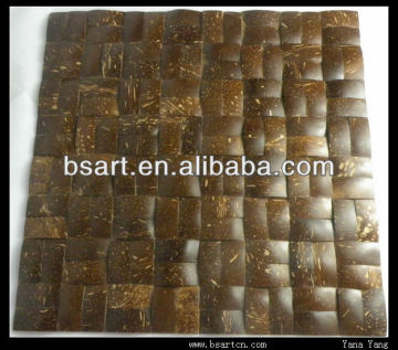 Original coconut shell mosaic tile for decoration