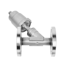 High-Temperature Resistant Stainless Steel Flange Angle Seat Valve with Explosion-Proof Gas Control Shut-Off Function