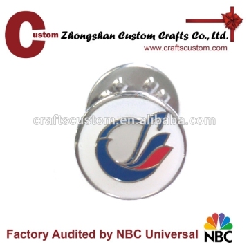 round metal lapel pin/ metal lapel pin for souvenir