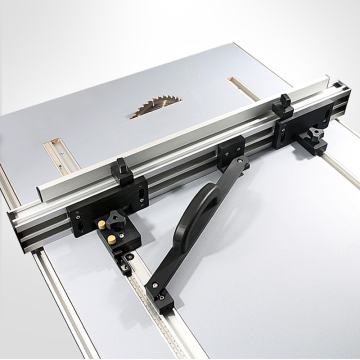 Table Saw Fence System for Woodworking Circular Saw DIY Tools 75mm Height with T-tracks + Slot Miter Track Jig Fixture