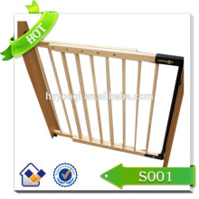 easy open wide gate wooden baby safety gate