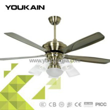 52 inch Antique brass simple metal hugger ceiling fan