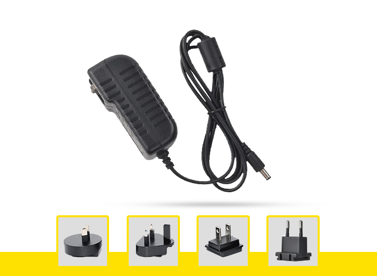 9v 1a interchangeable plug power adapter