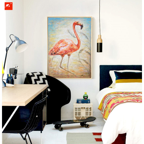 Red Ostrich Canvas Print Oil Painting