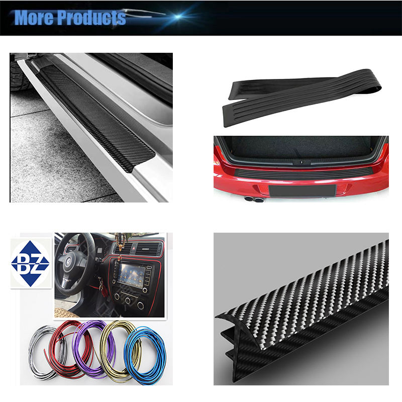 front bumper spoiler Rubber protection strip bumper car rubber bumper strip