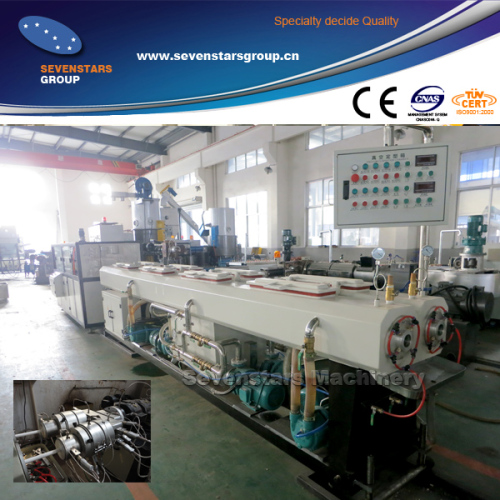 New Design Small Diameter Plastic PVC Wire Conduit Pipe Making Machine Double Pipe Extrusion Line