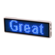 USB Rechargeable Programmable LED Scrolling Message Name Badge