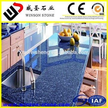 Prefab blue quartz countertop ,Winson top quality engineered quartz countertop on sale