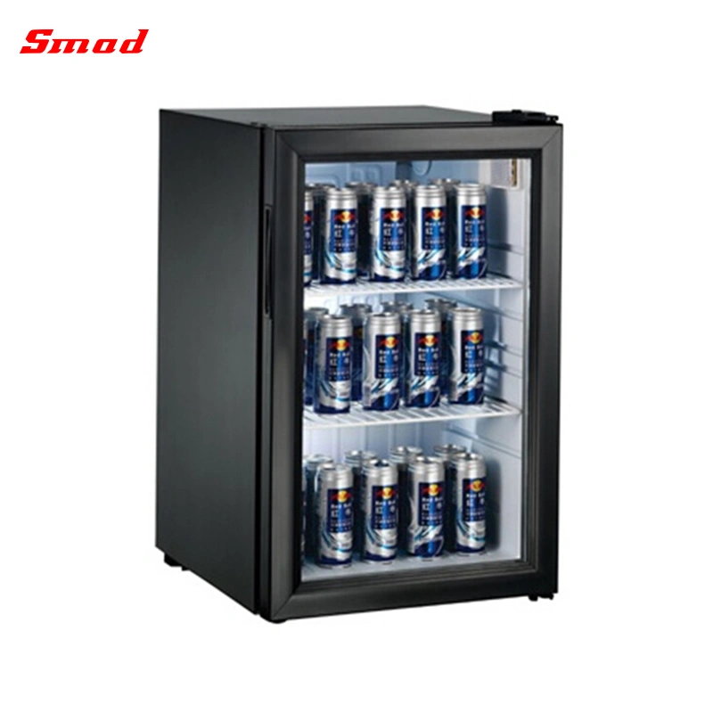 52L Commercial Beer Chiller Mini Fridge Countertop Display Cooler Showcase
