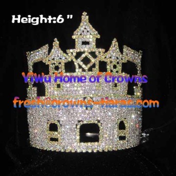 6inch Castle Crystal Rhinestone Crown