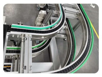 Flat Top Chain Curve for Pallet Conveyor System