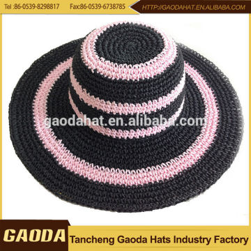 wide brim black hat in china