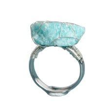 18k Gold Plated Handmade Rough Stone Crystal Rings - Irregular Healing Raw Stones Vintage Jewelry