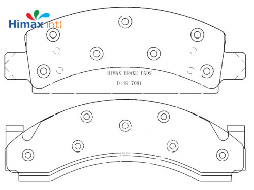 D149 Semi-Metal Brake Pad With Free Sample Suitable For Mexico