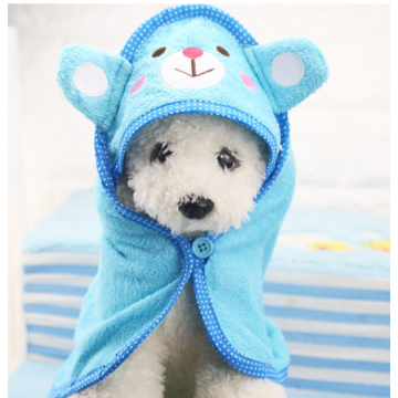 Puppy pet drying bath towel