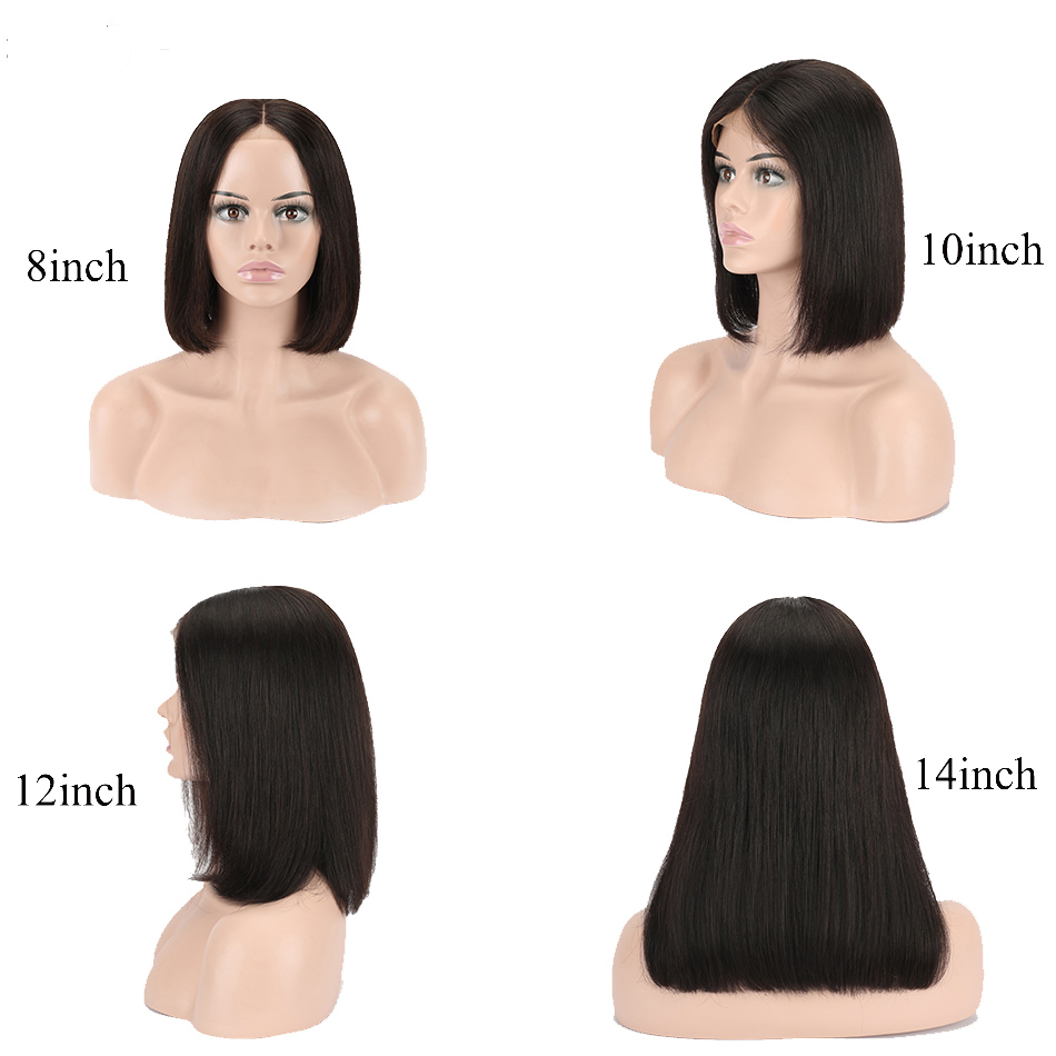 Straight Bob Wigs Human Hair Hd Full Lace Front Wig Cheap Peruvian Natural Virgin Human Hair Transparent Lace Frontal Wig Vendor