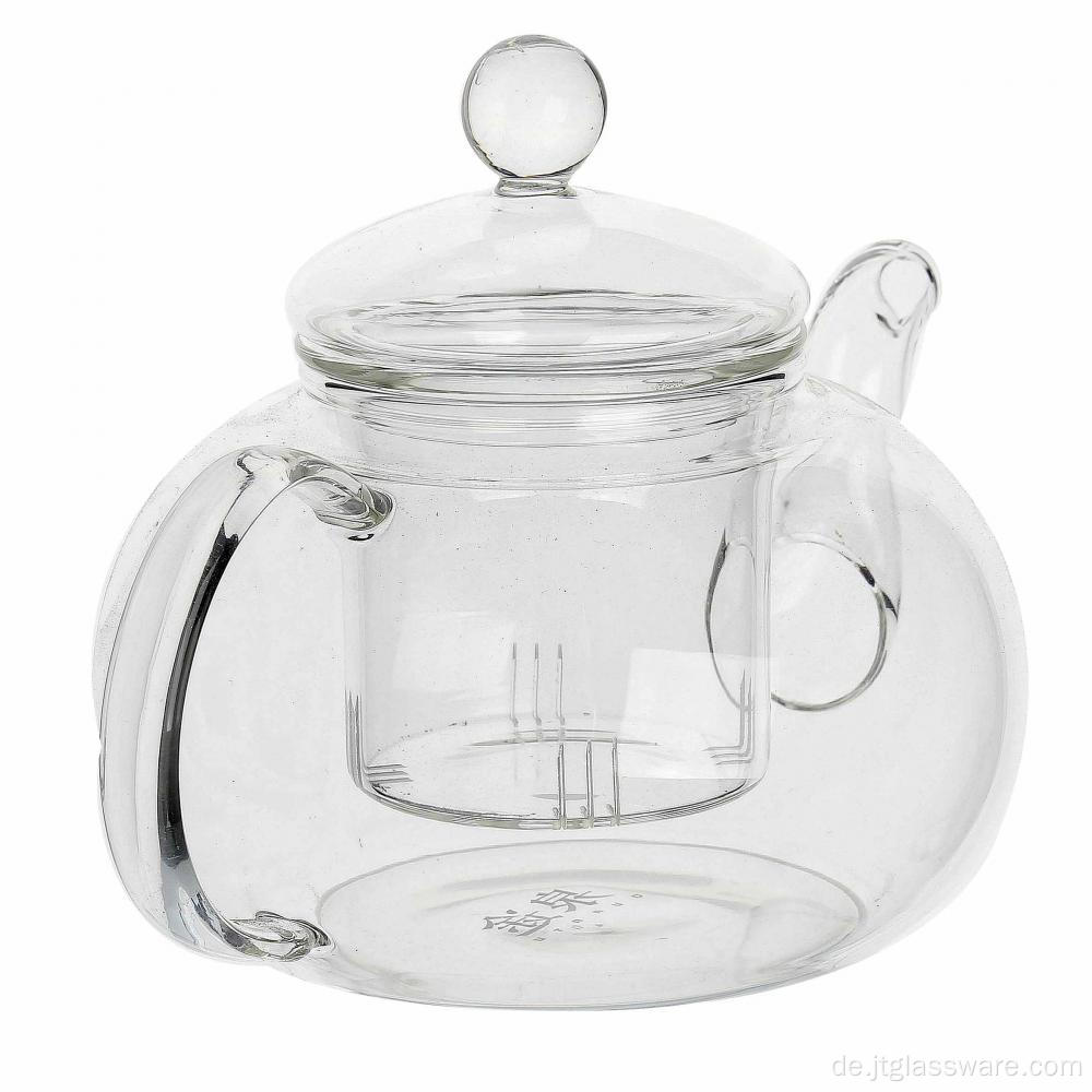 Hitzebeständige Glas-Teekanne mit Glas-Ei