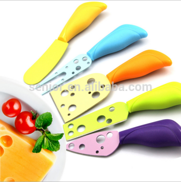 colorful cheese knife with non-stick coating,cheese cutter