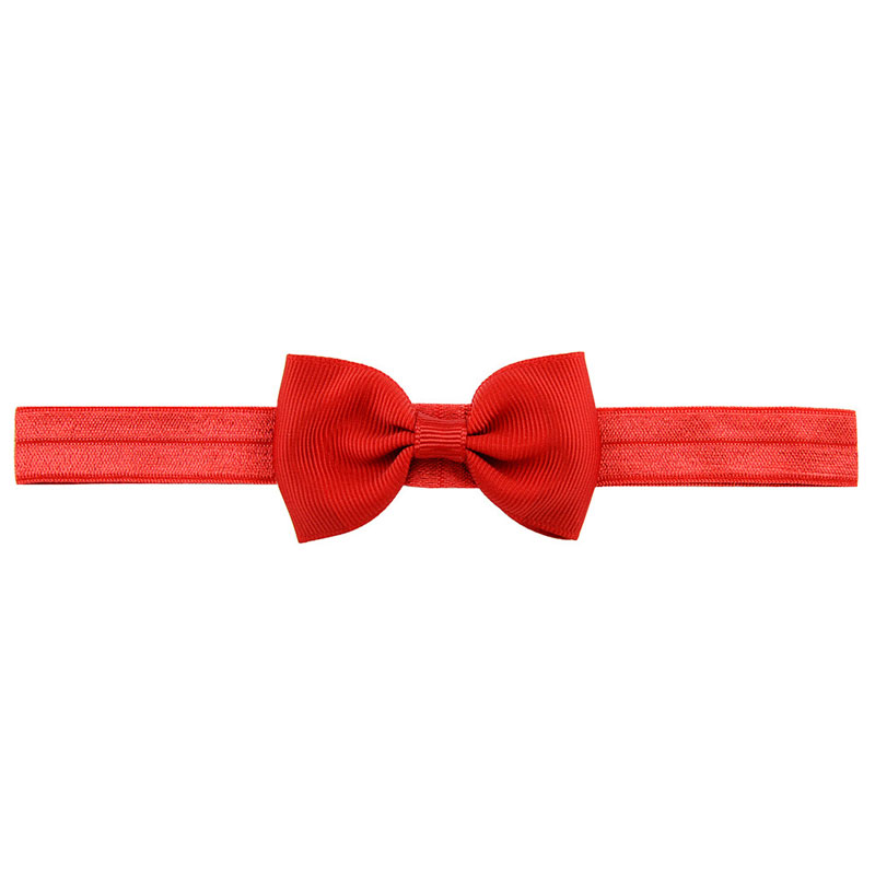 head hair elastic band grosgrain ribbon bow girl