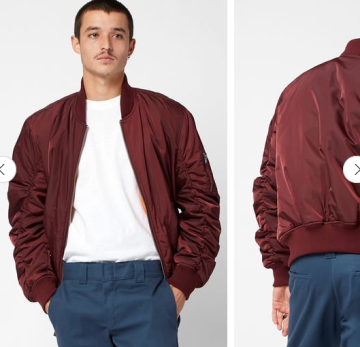 Solid color bomber jacket plain bomber jacket