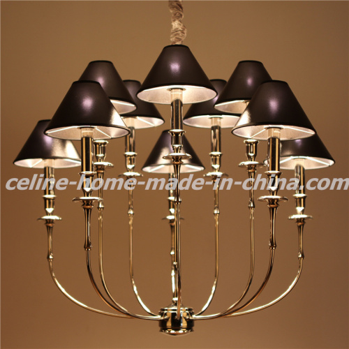 Iron Hanging Lamp with Leather Shade (SL2096-5+5)