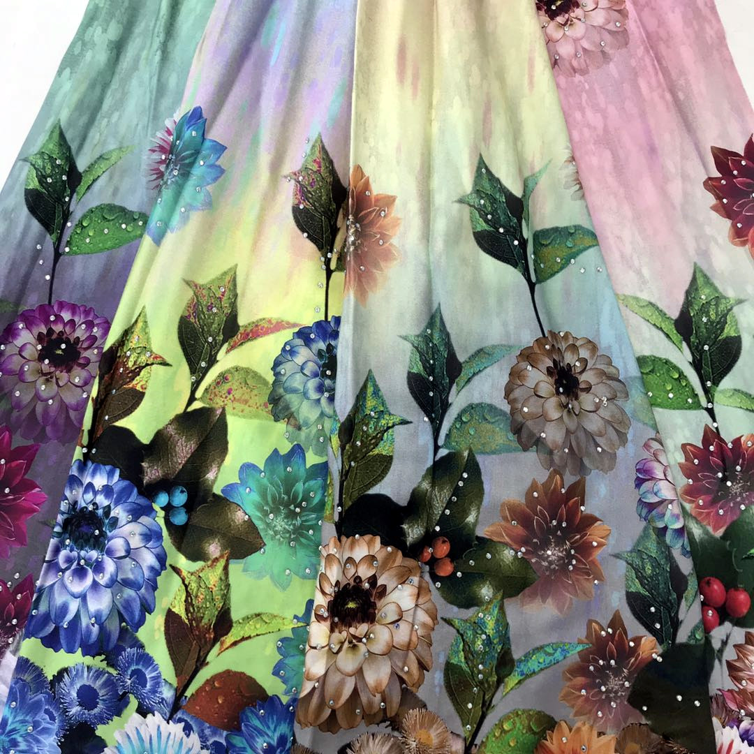  digital print fabric for dress
