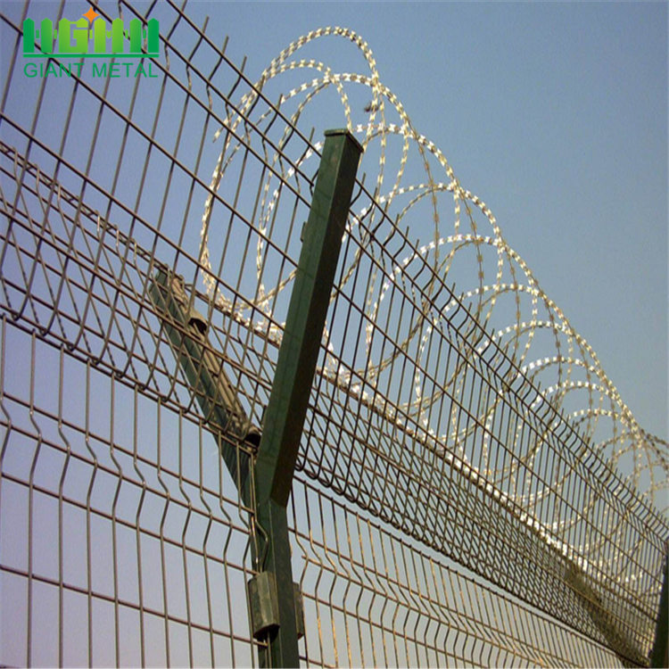 Factory Sale Galvanized Razor Wire on Fence Top