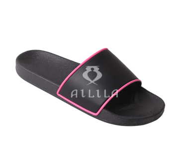 Black lady slip-on sandals