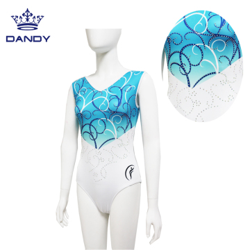 2020 Latest Competition Rhinestone Gymnastics Leotards