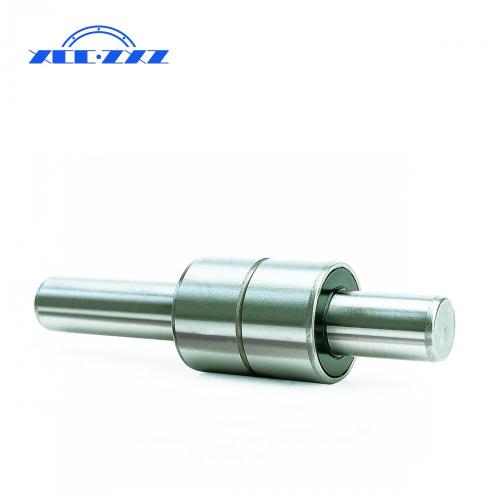 Water pump shaft with shaft bearing