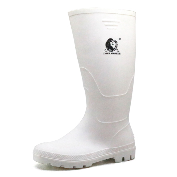 White lightweight non safety PVC rain boots