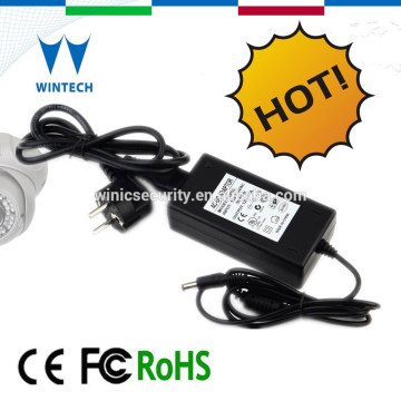 12v 5amp video surveillance camera power adapter with double plug