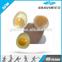 Egg shape soft stress ball,cheap price high quality egg stress ball,TPR egg squeezing ball