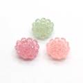 New DIY 100pcs 16mm Resin Cute Flower Flatback Stone Wedding Buttons Craft Scrapbook
