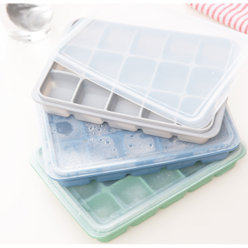 BPA Ücretsiz Ice Cube Tepsiler Kalıplar Kapaklar