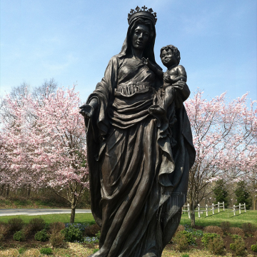 Western Style brass virgin mary statue