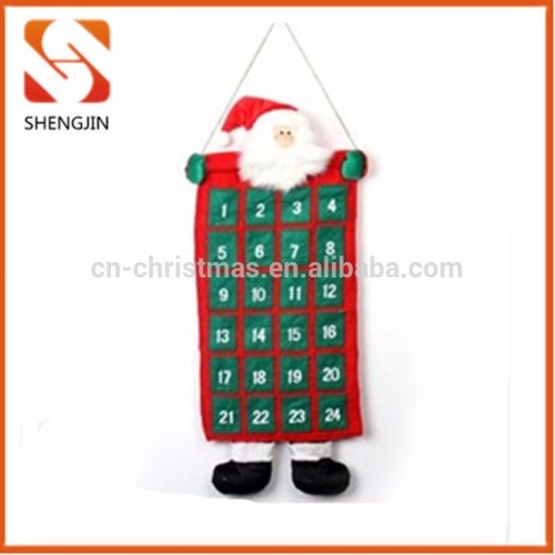 New felt Father Christmas wall advent calendar supplier