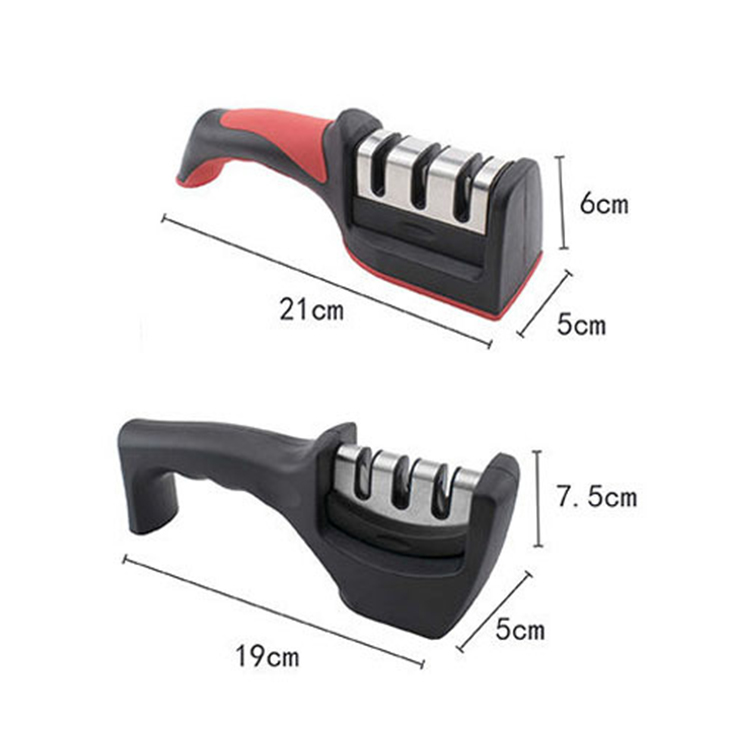 Portable Knife Sharpener - 3 Stage Safety Manual Sharpens - Restore and Polish Blades Quickly swift sharpeners