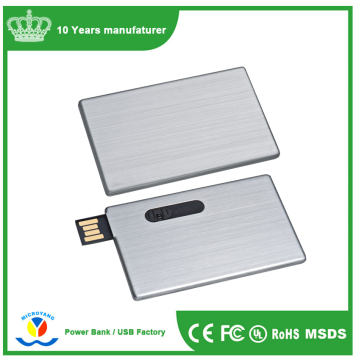 Metal credit card usb flash drive 2.0