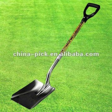 square point shovel with D grip