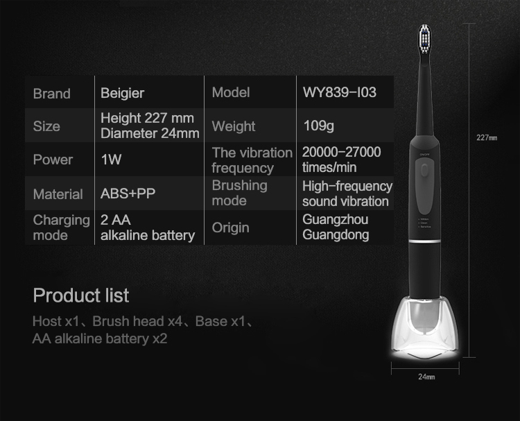 Travel Electric Toothbrush For Adult,Exact Adult Electric Toothbrush With Base