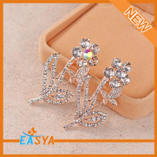2015 Wholesale AB Diamond Flower Brooch, Rhinestone Brooches